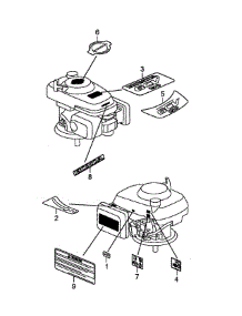 Labels parts for Honda Lawn & Garden Engine GCV190-LABHH-ED from AppliancePartsPros.com