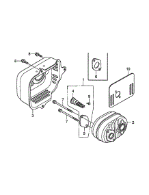 Muffler parts for Honda Lawn & Garden Engine GCV190-LABHH-ED from AppliancePartsPros.com