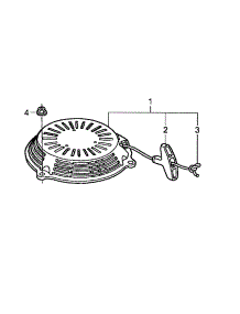 Recoil Starter parts for Honda Lawn & Garden Engine GCV190-LABHH-ED from AppliancePartsPros.com