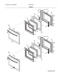 Doors parts for Frigidaire Electric Wall Oven GCWD2767AFA from AppliancePartsPros.com
