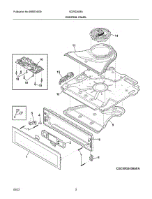 Control Panel parts for Frigidaire Range Hood GCWG2438AFA from AppliancePartsPros.com