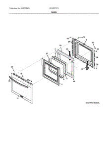 Door parts for Frigidaire Electric Wall Oven GCWS2767AFD from AppliancePartsPros.com