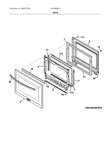 Door parts for Frigidaire Electric Wall Oven GCWS3067ADA from AppliancePartsPros.com