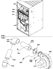 Wiring / Blower Pipe parts for Amana Heating Cooling Combined Unit GDC070X40B/P1208103F from AppliancePartsPros.com