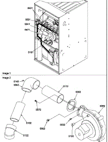Wiring / Blower Pipe parts for Amana Heating Cooling Combined Unit GDC070X40B/P1213203F from AppliancePartsPros.com