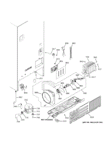Machine Compartment parts for Ge Bottom-Mount Refrigerator GDE21EYKHRFS from AppliancePartsPros.com
