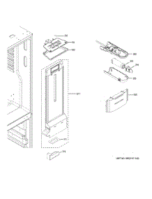 Fresh Food Section parts for Ge Bottom-Mount Refrigerator GDE25ESKJRSS from AppliancePartsPros.com