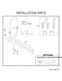 Installation Parts parts for Ge Dishwasher GDF511PGR1WW from AppliancePartsPros.com