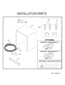 Installation Parts parts for Ge Dishwasher GDF550PMR0ES from AppliancePartsPros.com