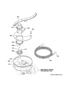 Sump & Filter Assembly parts for Ge Dishwasher GDF630PMM3ES from AppliancePartsPros.com
