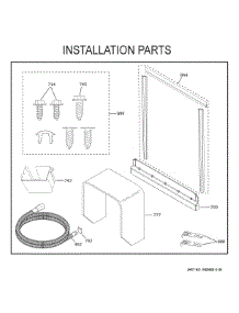 Installation Parts parts for Ge Dishwasher GDF645SMN5ES from AppliancePartsPros.com