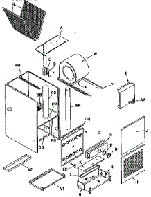 Cabinet parts for Icp Furnace GDJ075M12B1 from AppliancePartsPros.com