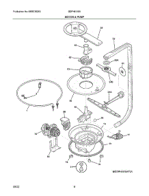 Motor & Pump parts for Frigidaire Dishwasher GDPH4515AD0A from AppliancePartsPros.com
