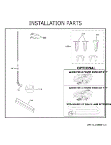 Installation Parts parts for Ge Dishwasher GDT535PSMBSS from AppliancePartsPros.com