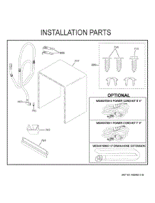 Installation Parts parts for Ge Dishwasher GDT550PYR3FS from AppliancePartsPros.com