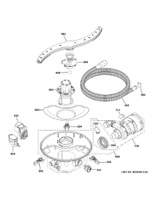 Motor, Sump & Filter Assembly parts for Ge Dishwasher GDT645SMN4ES from AppliancePartsPros.com