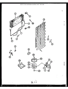 Unit parts for Caloric Top-Mount Refrigerator GFD190-1W2 from AppliancePartsPros.com