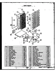 Unit Parts parts for Caloric Side-By-Side Refrigerator GFD240-1L2 from AppliancePartsPros.com