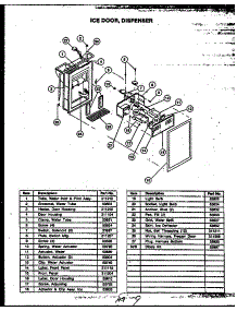 Ice Door parts for Caloric Side-By-Side Refrigerator GFD240-1L2 from AppliancePartsPros.com