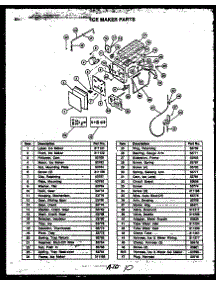 Ice Maker Parts parts for Caloric Side-By-Side Refrigerator GFD240-1L2 from AppliancePartsPros.com