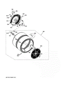 Drum parts for Ge Dryer GFD43ESSM1WW from AppliancePartsPros.com