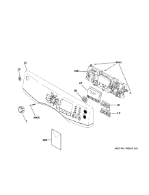 Control Panel parts for Ge Dryer GFD45ESSM1WW from AppliancePartsPros.com
