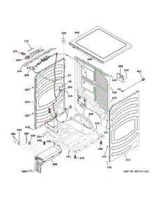 Cabinet & Top Panel parts for Ge Dryer GFD55ESMN1DG from AppliancePartsPros.com