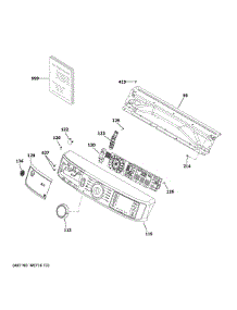 Controls & Backsplash parts for Ge Dryer GFD55ESSN1WW from AppliancePartsPros.com