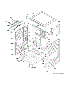 Cabinet & Top Panel parts for Ge Dryer GFD55GSPN1DG from AppliancePartsPros.com