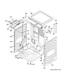 Cabinet & Top Panel parts for Ge Dryer GFD65GSSV0WW from AppliancePartsPros.com
