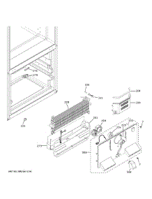 Freezer Section parts for Ge Bottom-Mount Refrigerator GFE24JMKYFES from AppliancePartsPros.com