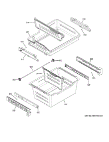 Freezer Shelves parts for Ge Bottom-Mount Refrigerator GFE24JMKYFES from AppliancePartsPros.com