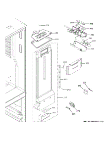 Fresh Food Section parts for Ge Bottom-Mount Refrigerator GFE24JMKYFES from AppliancePartsPros.com