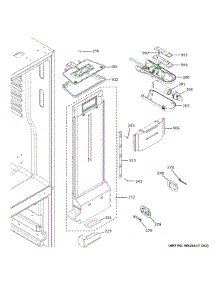 Fresh Food Section parts for Ge Bottom-Mount Refrigerator GFE24JSKNFSS from AppliancePartsPros.com