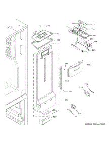 Fresh Food Section parts for Ge Bottom-Mount Refrigerator GFE26JBMNFTS from AppliancePartsPros.com