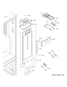 Fresh Food Section parts for Ge Bottom-Mount Refrigerator GFE26JGMAFWW from AppliancePartsPros.com