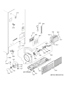 Machine Compartment parts for Ge Bottom-Mount Refrigerator GFE26JGMNFWW from AppliancePartsPros.com