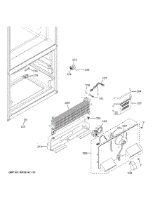 Freezer Section parts for Ge Bottom-Mount Refrigerator GFE26JSMKFSS from AppliancePartsPros.com