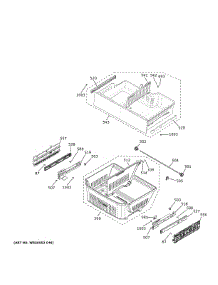 Freezer Shelves parts for Ge Bottom-Mount Refrigerator GFE28GELODS from AppliancePartsPros.com