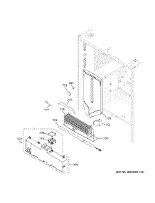 Fresh Food Section parts for Ge Bottom-Mount Refrigerator GFE28GYNJFS from AppliancePartsPros.com