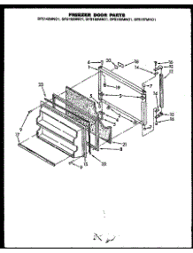 Freezer Door Parts parts for Caloric Top-Mount Refrigerator GFS162MN01 from AppliancePartsPros.com