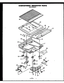 Compartment Separator Parts (Gfs142mn01) parts for Caloric Top-Mount Refrigerator GFS185MN01 from AppliancePartsPros.com