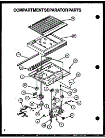 Compartment Separator Parts parts for Caloric Top-Mount Refrigerator GFS209-1W00 from AppliancePartsPros.com
