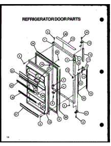 Refrigerator Door Parts parts for Caloric Top-Mount Refrigerator GFS209-1W00 from AppliancePartsPros.com