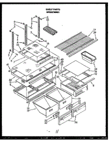 Shelf Parts (Gfs207mn01) parts for Caloric Top-Mount Refrigerator GFS2271L10 from AppliancePartsPros.com