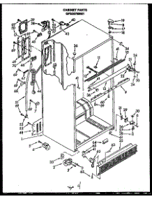Cabinet Parts (Gfs207mn01) parts for Caloric Top-Mount Refrigerator GFS2271W10 from AppliancePartsPros.com