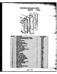 Refrigerator Door Parts (Gfs227 / Mn02) (Gfs2271l10 / Mn10) (Gfs2271w10 / Mn10) parts for Caloric Side-By-Side Refrigerator GFS2271W10/MN10 from AppliancePartsPros.com