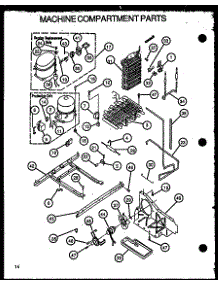 Machine Compartment Parts parts for Amana Side-By-Side Refrigerator GFS228-1L00 from AppliancePartsPros.com