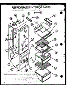 Refrigerator Interior Parts parts for Amana Side-By-Side Refrigerator GFS228-1W00 from AppliancePartsPros.com