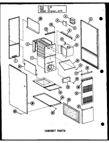 Cabinet Parts (Gh-65De-2 / P96324-2F) (Gh-80De-3 / P96324-6F) (Gh-80De-4 / P96324-22F) (Gh-105De-3 / P96324-10F) (Gh-120De-4 / P96324-14F) (Gh-120De-5 / P96324-23F) (Gh-140De-4 / P96324-18F) (Ghm-80De-4 / P96324-24F) (Ghm-120De-5 / P96324-25F) parts for Amana Furnace GH-140DE-4/P96324-18F from AppliancePartsPros.com